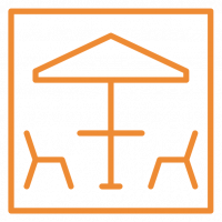 Outdoor seating icon