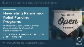 Navigating Pandemic-Relief Funding Programs Graphic